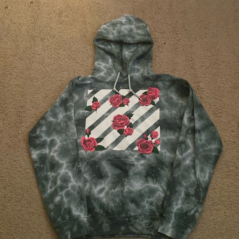 Tie Dye Rose Hoodie
